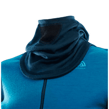 Hanorac Aclima WarmWool Hood Sweater W/Zip Women Navy Blazer / Blue Sapphire / Azure Blue