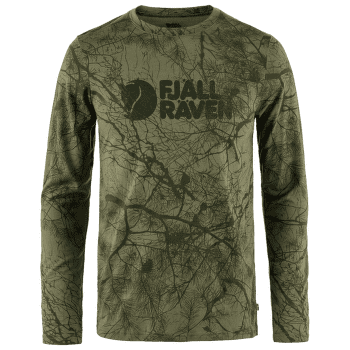 Tricou cu mânecă lungă Fjällräven Värmland Wool LS Men Green Camo
