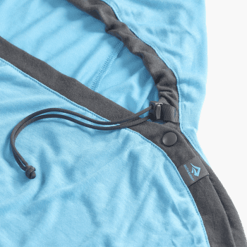 Inserție pentru sac de dormit Sea to Summit Breeze Sleeping Bag Liner - Rectangular w/ Pillow Sleeve Blue Atoll