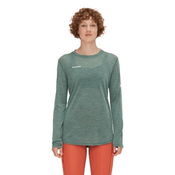 Tricou cu mânecă lungă Mammut Tree Wool FL Longsleeve Women marine melange 5784