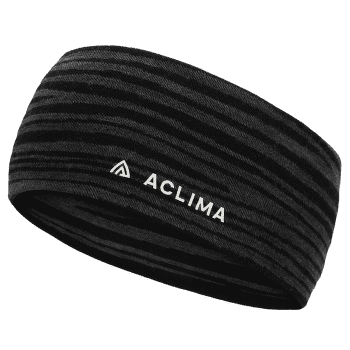 Bandă pentru cap Aclima WarmWool Headband Black Motion