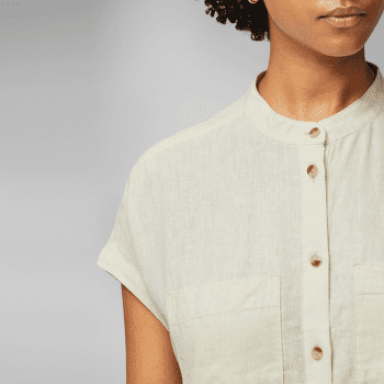 Cămașă cu mânecă scurtă Fjällräven Övik Hemp Shirt SS Women Dusty Rose