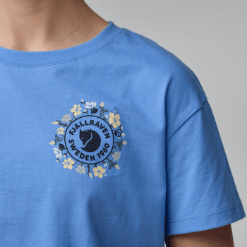 Tricou cu mânecă scurtă Fjällräven Fjällblomster Logo T-Shirt Women Lavender Mist