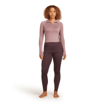 Tricou cu mânecă lungă Icebreaker Merino 260 ZoneKnit™ LS Half Zip Women DAWN/ZINCBLUE/CB