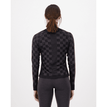 Tricou cu mânecă lungă Mons Royale Ascender Merino Seamless Long Sleeve Women Mauve / Black