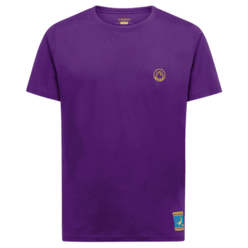 Tricou cu mânecă scurtă La Sportiva Climbing on the Moon T-Shirt Men Viola/Giallo