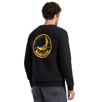 Hanorac La Sportiva CLIMBING ON THE MOON Sweatshirt Men Nero/Giallo
