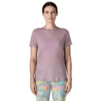Tricou cu mânecă scurtă Patagonia Cap Cool Merino Graphic Shirt Women Strata Stripe: Shore Blue