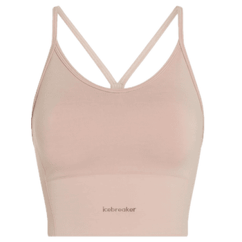 Sutien Icebreaker Merino Blend 260 Seamless Rib Strappy Tank Women PINK QUARTZ