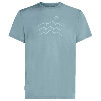 Tricou cu mânecă scurtă Icebreaker Merino Blend 125 Cool-Lite Sphere SS Tee Across the Peaks Men FLINT BLUE