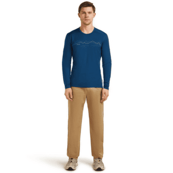 Tricou cu mânecă lungă Icebreaker Merino 200 Oasis LS Crewe Icebreaker Men ATLANTIS