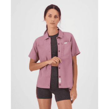 Cămașă cu mânecă scurtă Mons Royale AT Merino Short Sleeve Shirt Women Sierra Pink