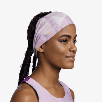 Bandă pentru cap Buff Coolnet UV Wide Headband SHANE ORCHID