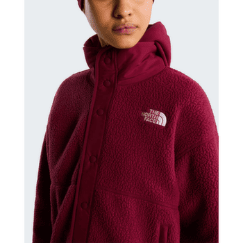 Jachetă The North Face CRAGMONT SNAP FRONT FLEECE JACKET WOMEN MVO BURGUNDY CRUSH