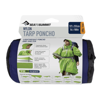 Poncho Sea to Summit Tarp Poncho Blue-BL