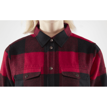 Cămașă cu mânecă lungă Fjällräven Canada Shirt LS Women Autumn Leaf-Bordeaux Red