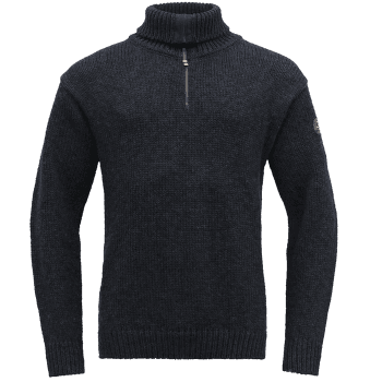 Pulover (închidere 3/4) Devold Nansen Sweater Zip Neck Men 280A DARK BLUE MELANGE