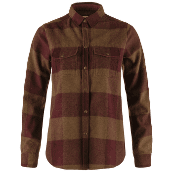 Cămașă cu mânecă lungă Fjällräven Canada Shirt LS Women Autumn Leaf-Bordeaux Red