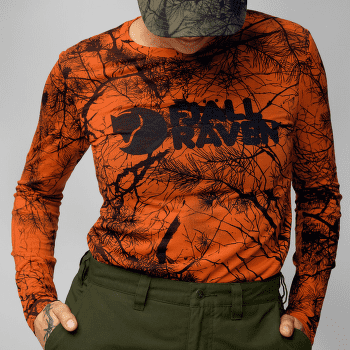 Tricou cu mânecă lungă Fjällräven Värmland Wool LS Women Green Camo