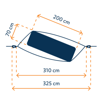 Hamac Ticket to the Moon Mat Hammock army green
