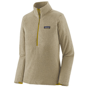 Tricou cu mânecă lungă Patagonia R1 Air Zip Neck Women Buttercup Yellow