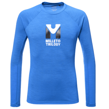 Tricou cu mânecă lungă Millet TRILOGY WOOL TS LS Men ICON BLUE