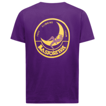 Tricou cu mânecă scurtă La Sportiva Climbing on the Moon T-Shirt Men Viola/Giallo