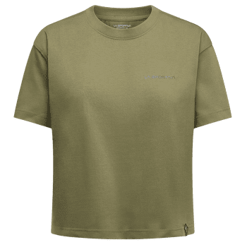 Tricou cu mânecă scurtă La Sportiva TRILOGY CROP T-SHIRT Women Cypress/Chalk