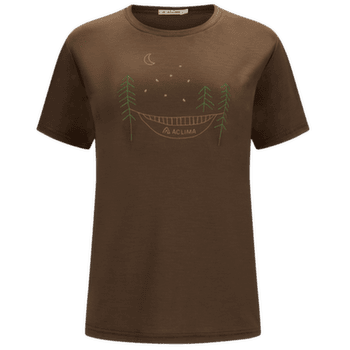 Tricou cu mânecă scurtă Aclima LightWool 140 Classic Tee Forest Women Dark Earth