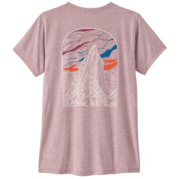 Tricou cu mânecă scurtă Patagonia Cap Cool Daily Shirt - Cloud Crag Women Quiet Violet