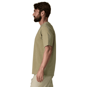 Tricou cu mânecă scurtă Patagonia P-6 Logo Responsibili Tee Men P-6 Outline: Gumtree Green