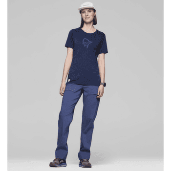 Tricou cu mânecă scurtă Norrona femund equaliser merino T-Shirt Women Brittany Blue