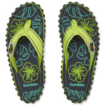 Şlapi Gumbies Gumbies Lime Hibiscus Lime Hibiscus