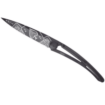 Cuțit Deejo Tattoo Black ebony wood Good Luck