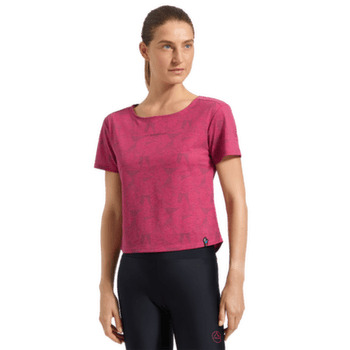 Tricou cu mânecă scurtă La Sportiva Dimension T-Shirt Women Redwood/Rosebay