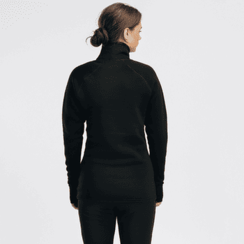 Tricou cu mânecă lungă Aclima FleeceWool V2 Polo zip Women Blue Fusion