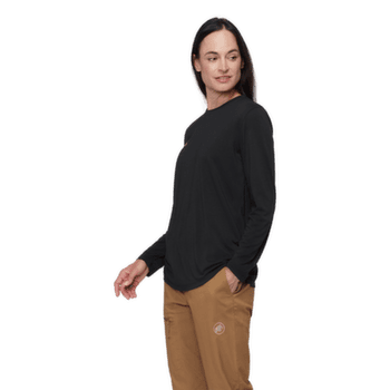 Tricou cu mânecă lungă Mammut Mountain Longsleeve T-Shirt Women Bluemlisalphorn black 0001