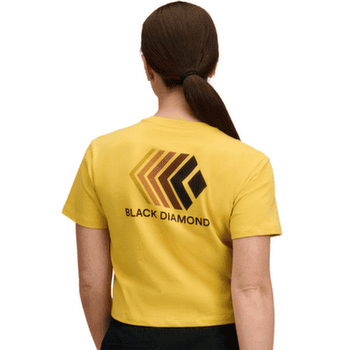 Tricou cu mânecă scurtă Black Diamond Faded Crop SS Tee Women Soft Ochre