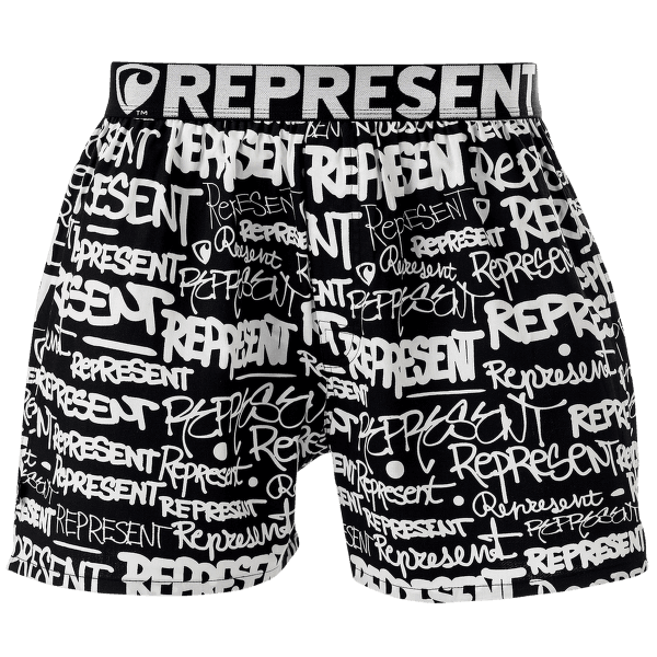 pantaloni scurți Represent EXCLUSIVE MIKE COMPANY Černá