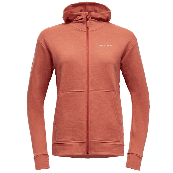 Hanorac Devold Everyday Zip Hoodie Women 121A CORAL