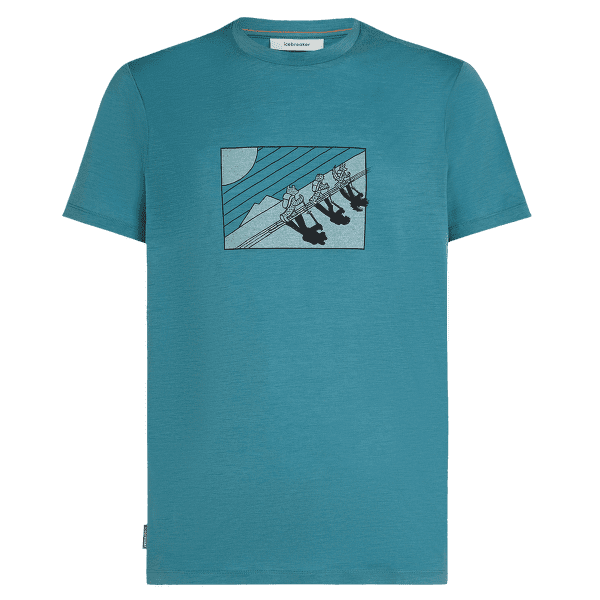 Tricou cu mânecă scurtă Icebreaker Merino 150 Tech Lite SS Tee In The Wild Men TOPAZ