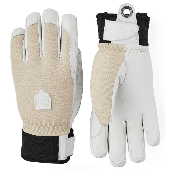 Mănuși Hestra Army Leather Patrol Female - 5 finger Beige