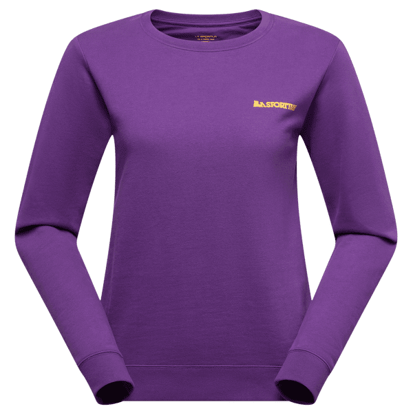 Tricou cu mânecă lungă La Sportiva Climbing on the Moon Sweatshirt Women Viola/Giallo