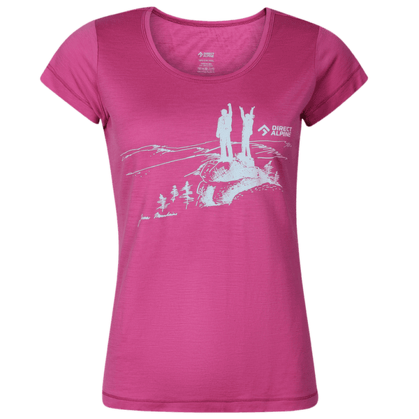 Tricou cu mânecă scurtă Direct Alpine Furry Lady 2.0 orchid (Jizera Mountains)
