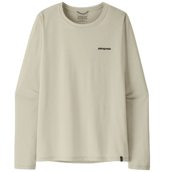 Tricou cu mânecă lungă Patagonia Long-Sleeved Cap Cool Daily Shirt  - Boardshort Logo Women Dyno White