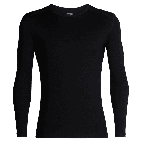 Tricou cu mânecă lungă Icebreaker Tech LS Crewe Men (104371) Black001