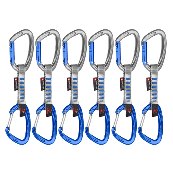 Set expres Mammut Crag Keylock Wire Indicator 6-Pack Quickdraws 32200 silver-ultramarine