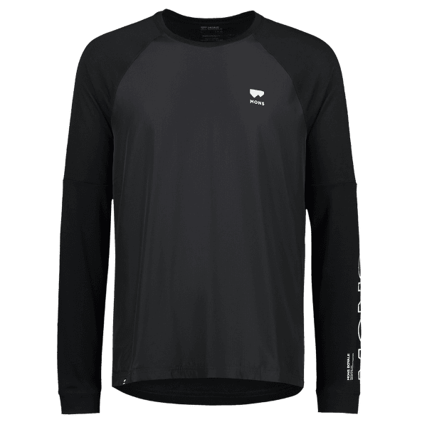 Tricou cu mânecă lungă Mons Royale Tarn Merino Shift Wind Jersey Men Black