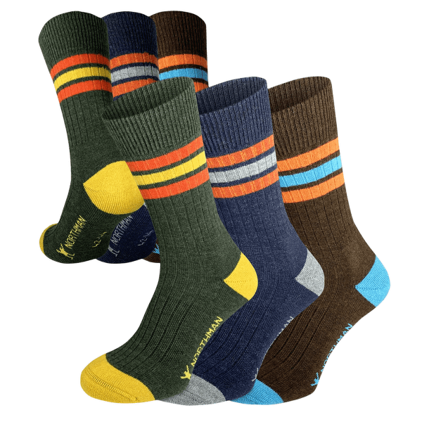 Șosete Northman Larvik merino 3-pack 567_mix barev