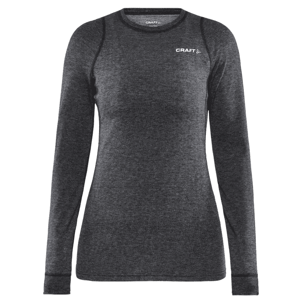 Tricou cu mânecă lungă Craft Core Wool Merino LS Tee Women 998000 Black Melange
